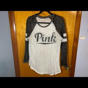 Pink Sheer Raglan